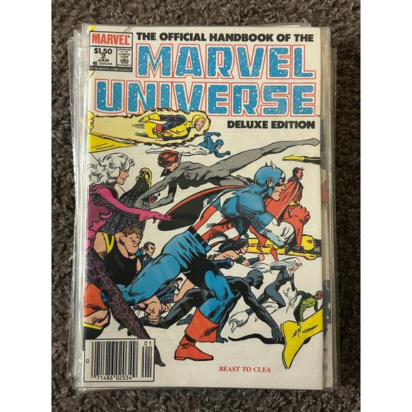 Official Handbook To The Marvel Universe #1, 2, 4, 5, 6 (1985 Marvel) Lot of 5 - Picture 4 of 9